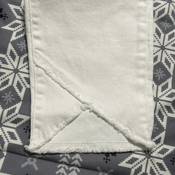 NWOT Royalty vintage stretch high rise ankle white jeans - Picture 5 of 5